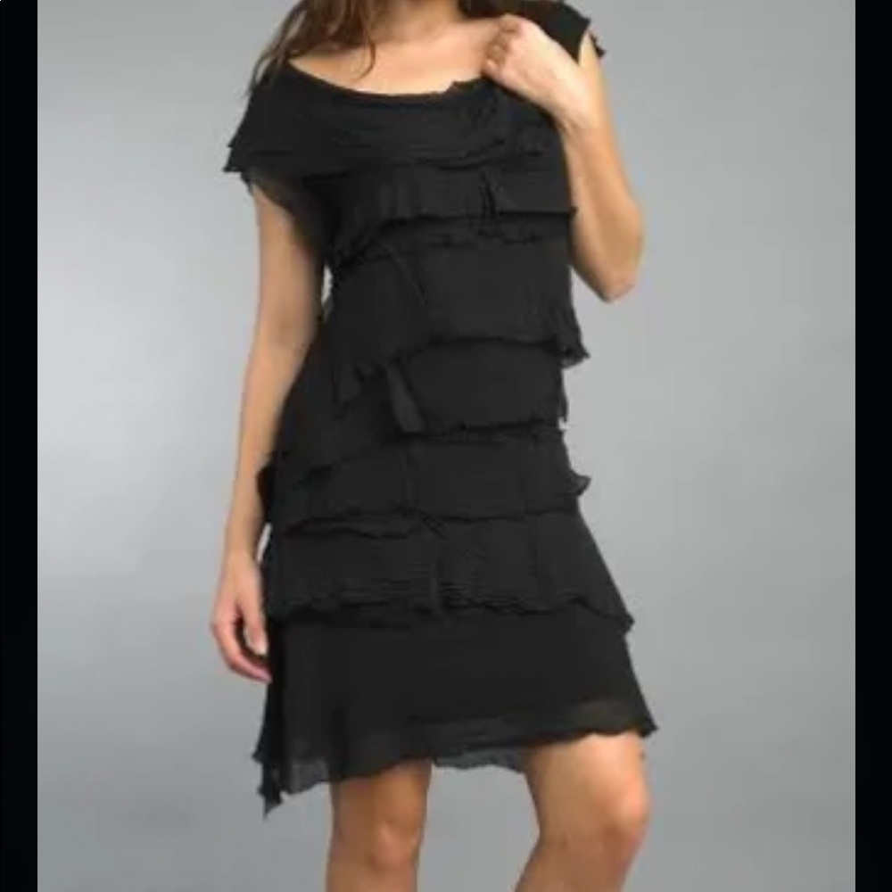 Tempo Paris Midi black dress. Size S